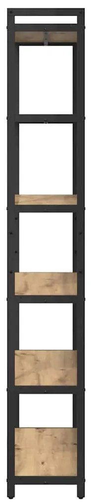 vidaXL Βιβλιοθήκη artisan δρυς 80 x 30 x 188 εκ Επεξεργασμένο ξύλο