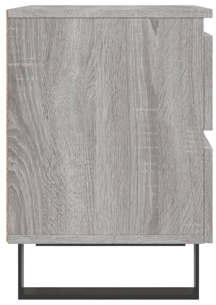 vidaXL Κομοδίνο Γκρι Sonoma 40 x 35 x 50 εκ. από Επεξεργασμένο Ξύλο
