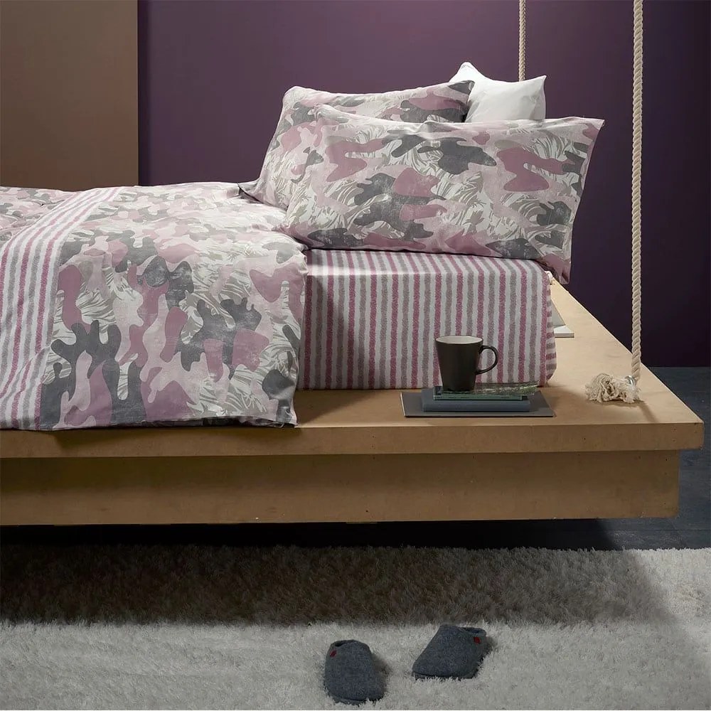 Σεντόνια Camu 61 9307013 Σετ 4τμχ Bordeaux Bassetti Υπέρδιπλo 175x200cm 100% Cotton