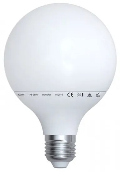 Λάμπα LED Globe Φ120 15W Ε27 IP 44 ματ ντιμαριζόμενη LUMEN 13-2721509