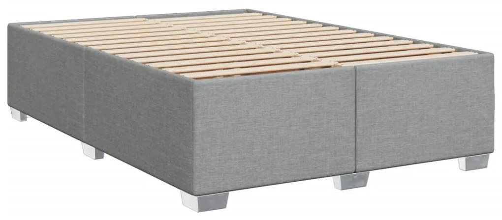 ΚΡΕΒΑΤΙ BOXSPRING ΜΕ ΣΤΡΩΜΑ ΑΝΟΙΧΤΟ ΓΚΡΙ 140X190 ΕΚ. ΥΦΑΣΜΑΤΙΝΟ 3290476