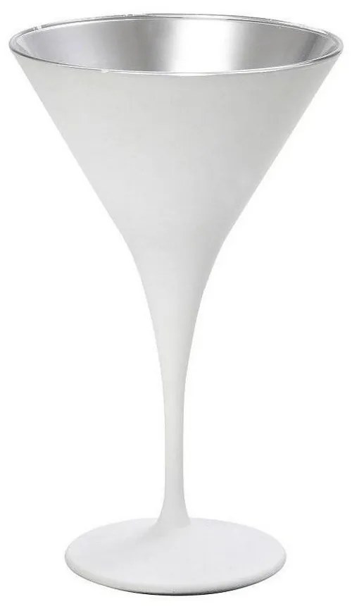 Ποτήρι Maya Martini Κωνικό Mat 10 Rab319K6 5Χ17 5cm White-Silver Espiel Glass