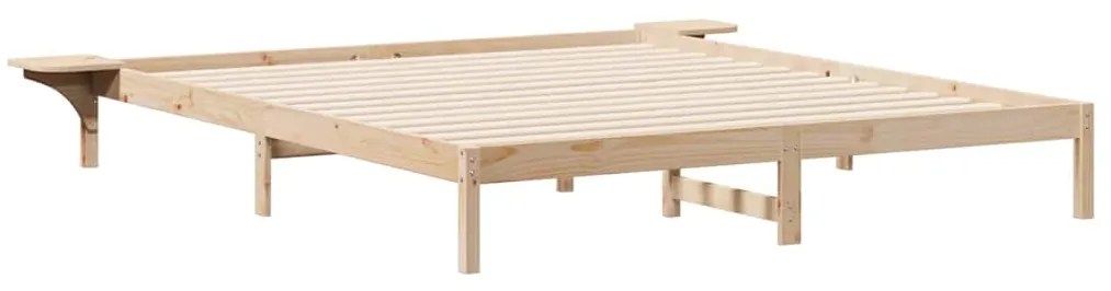 vidaXL Κρεβατοκάμαρα με Πλαϊνά Τραπέζια Φυσικό 180 x 220 εκ.