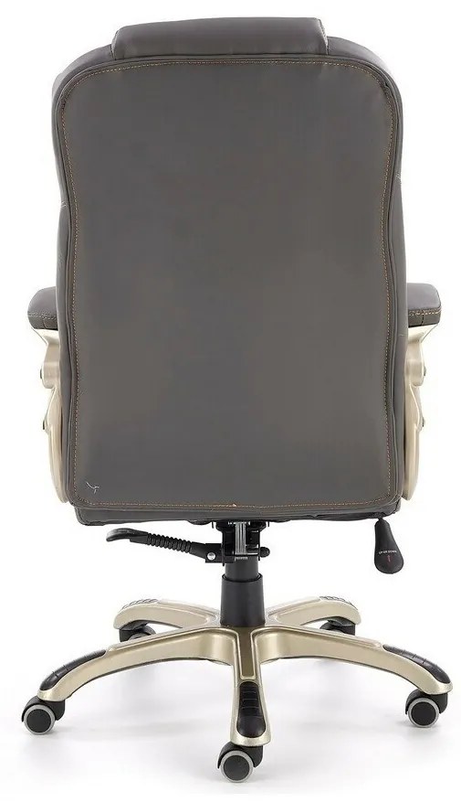 Καρέκλα γραφείου Houston 189, Γκρι, 112x67x70cm, 15 kg, Με ρόδες, Με μπράτσα, Μηχανισμός καρέκλας: Κλίση | Epipla1.gr