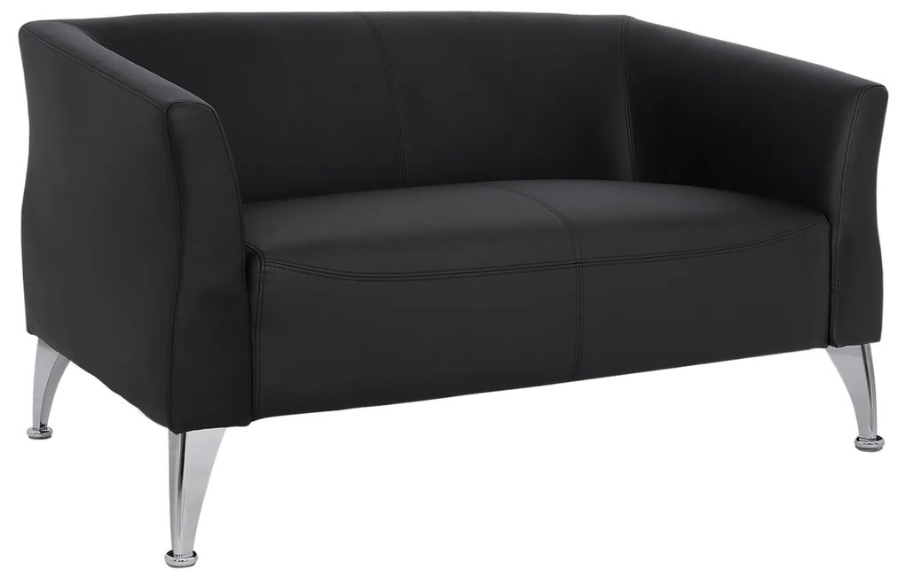 ΚΑΝΑΠΕΣ 2ΘΕΣΙΟΣ KIANA HM3122.21 ΜΕ ΜΑΥΡΟ PU 130x75x71 εκ.