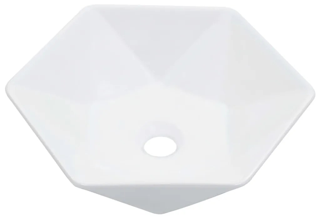 vidaXL Νιπτήρας Λευκός 41 x 36,5 x 12 εκ. Κεραμικός