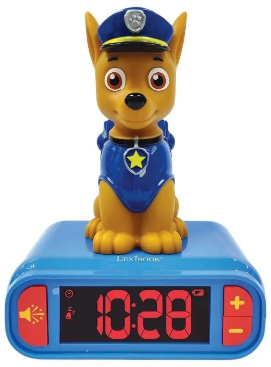 Digital alarm clock with a Chase 3D nightlight Lexibook