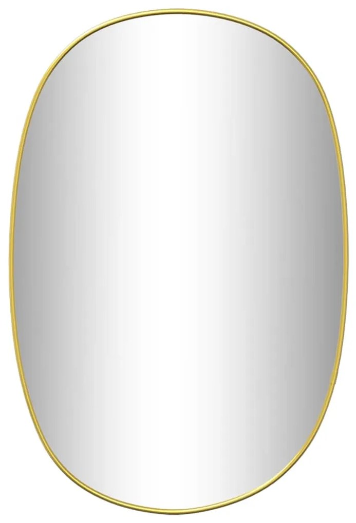 vidaXL Καθρέφτης Τοίχου Χρυσός 50x35 εκ.