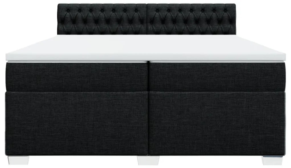 ΚΡΕΒΑΤΙ BOXSPRING ΜΕ ΣΤΡΩΜΑ ΜΑΥΡΟ 200X200 ΕΚ. ΥΦΑΣΜΑΤΙΝΟ 3288304