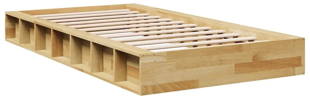 vidaXL Πλαίσιο κρεβατιού χωρίς στρώμα 80x200 cm μασίφ ξύλο δρυς