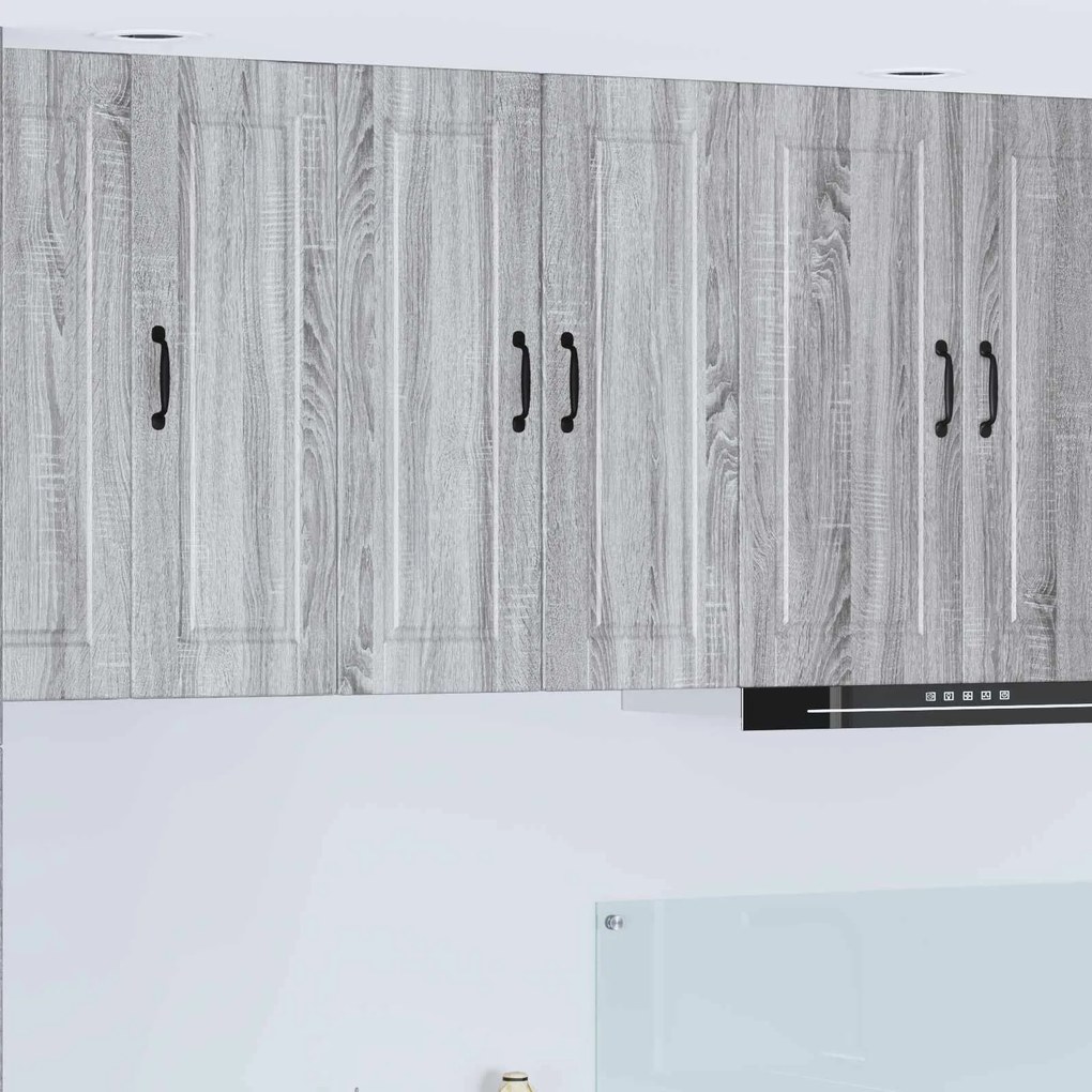 vidaXL Ντουλάπα Κουζίνας με ράφι Γκρίζο Σονομα 60 x 31 x 80 εκ.