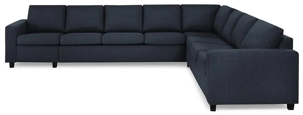 Γωνιακός Καναπές Scandinavian Choice C160, Μπλε, Μαύρο, 345x285x86cm, Πόδια: Πλαστική ύλη | Epipla1.gr