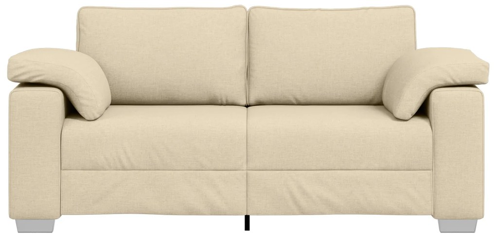 vidaXL Καναπές Loveseat Κρεμ 140 εκ Υφάσματος
