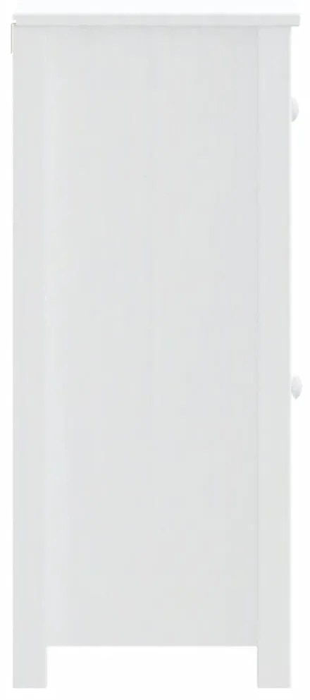 Ντουλάπι Μπάνιου BERG Λευκό 40 x 34 x 80 εκ. Μασίφ Ξύλο Πεύκου - Λευκό