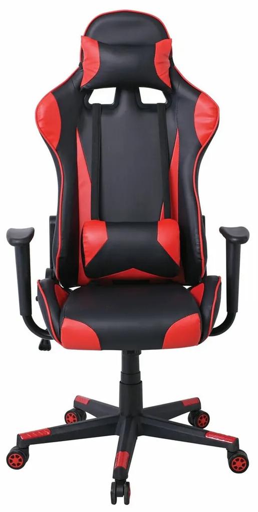 Καρέκλα gaming Mesa 312, Κόκκινο, Μαύρο, 125x70x67cm, 19 kg, Με μπράτσα, Με ρόδες, Μηχανισμός καρέκλας: Κλίση | Epipla1.gr