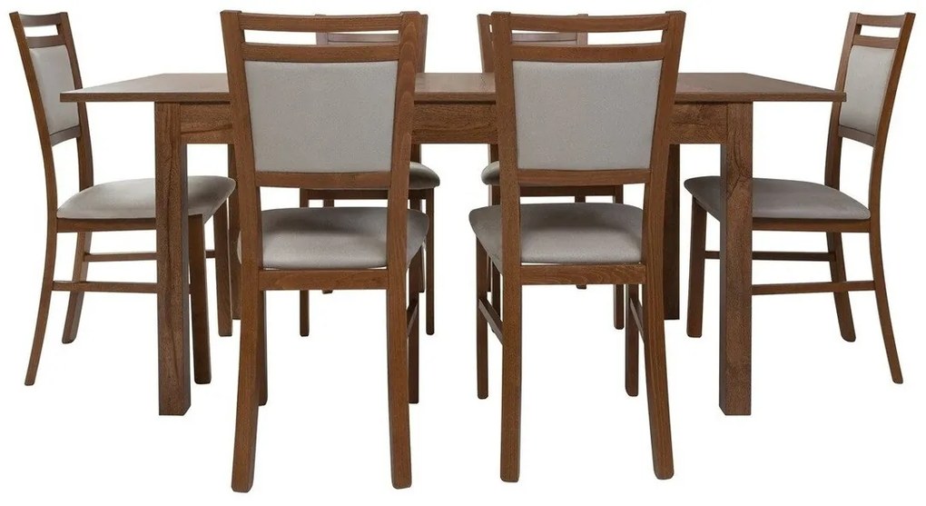 Τραπέζι Boston BA113, Stirling δρυς, 77x80x140cm, 40 kg, Επιμήκυνση, Ινοσανίδες μέσης πυκνότητας | Epipla1.gr