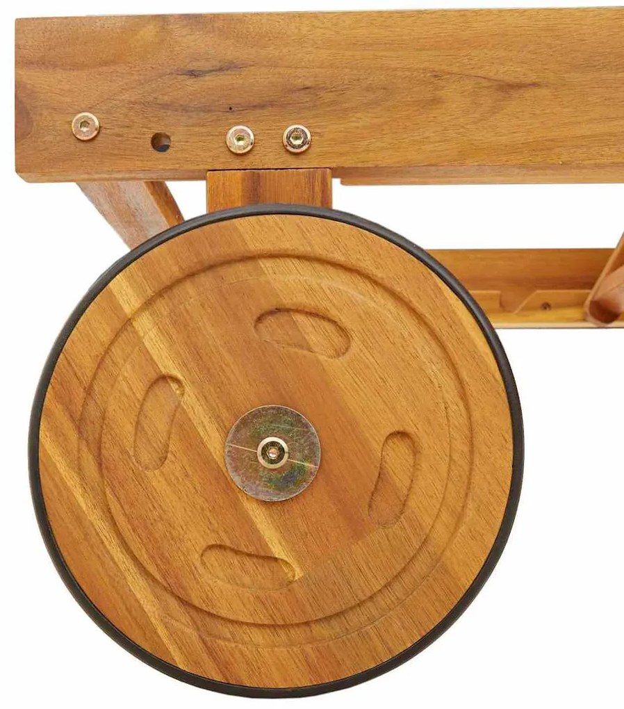 vidaXL Ξαπλώστρα 2 pcs Καφέ 40 x 40 x 40εκ Μασίφ ξύλο ακακίας