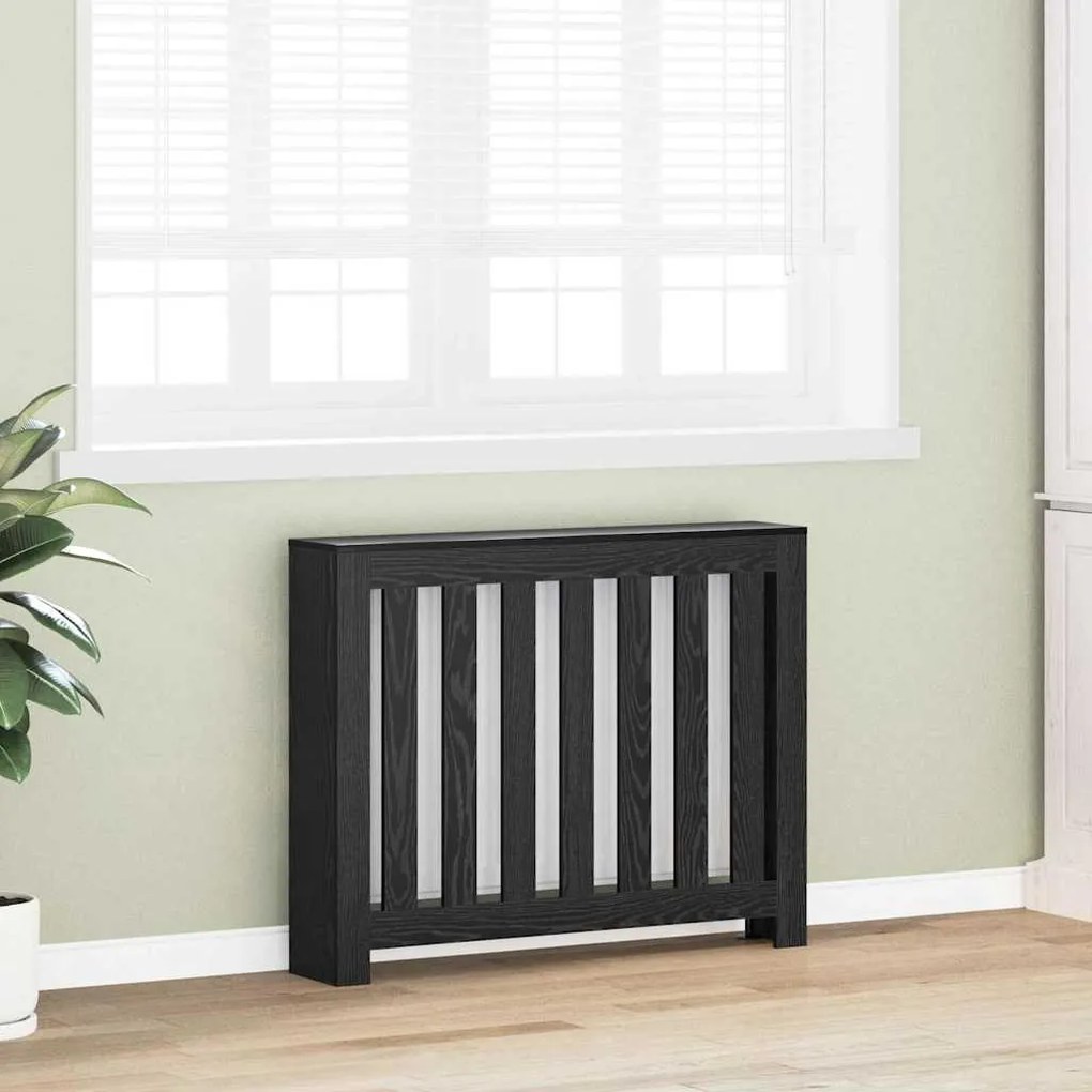 vidaXL Καπάκι Καλοριφέρ Μαύρη Οξυά 104 x 20 x 82 cm