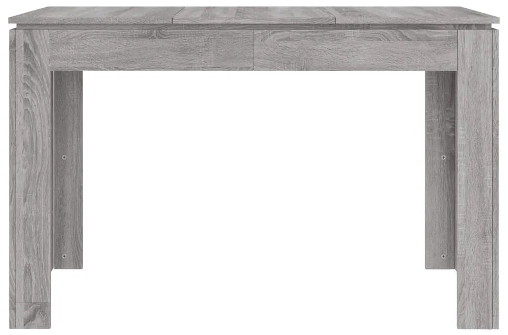 vidaXL Τραπεζαρία Γκρι Sonoma 120 x 60 x 76 εκ. από Επεξεργασμένο Ξύλο