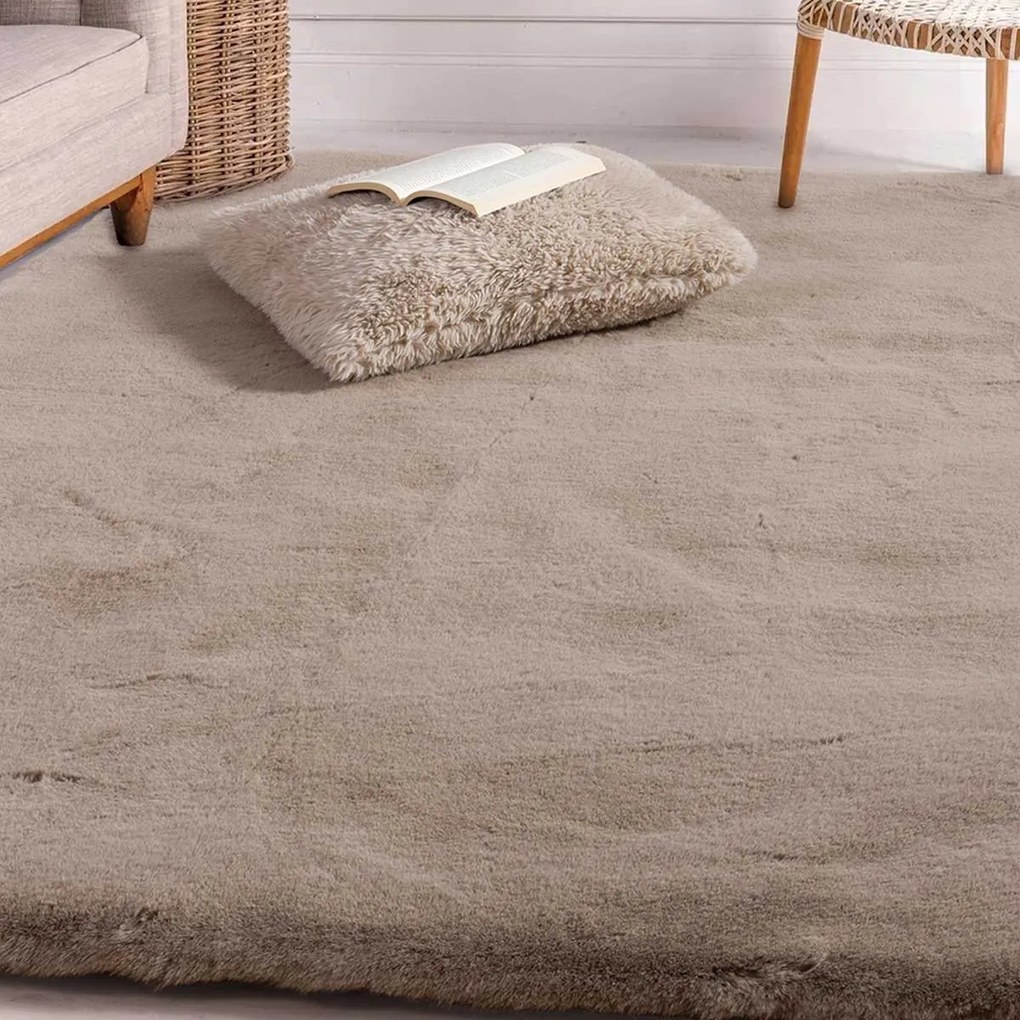 Γούνινο Χαλί (150x200) Nef-Nef Homeware Estelle Mocca