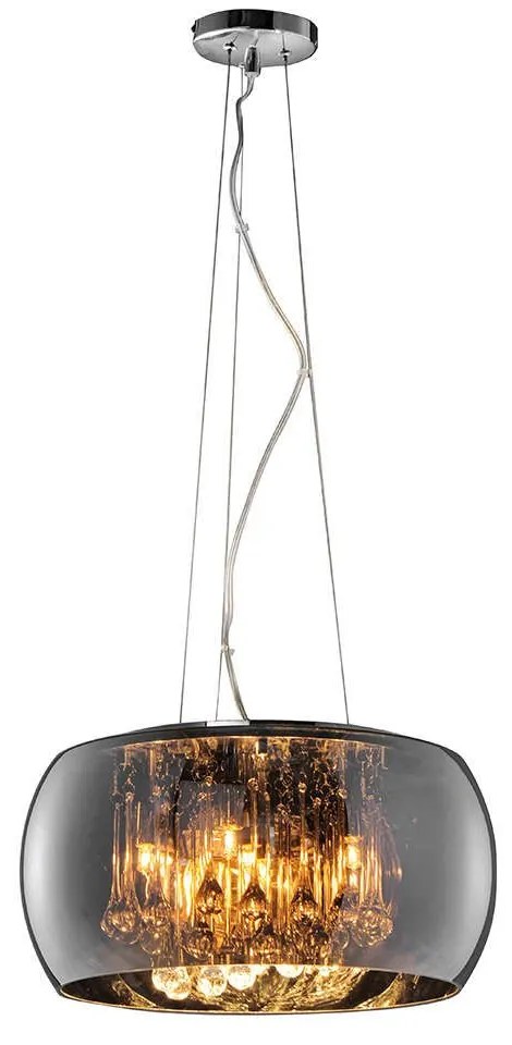 Φωτιστικό Οροφής Vapore 311210506 Chrome Trio Lighting Glass