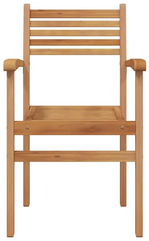 vidaXL Καρέκλες κήπου που σωριάζονται 2 pcs Καφέ 55.5 x 55.5 x 90 εκ.