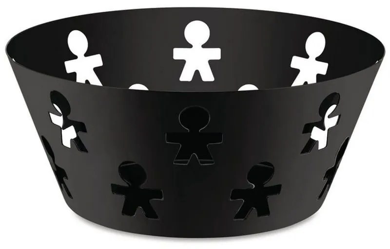 Φρουτιέρα - Ψωμιέρα Girotondo AKK04 B Φ20,5x8,8cm Μεταλλική Black Alessi Μέταλλο