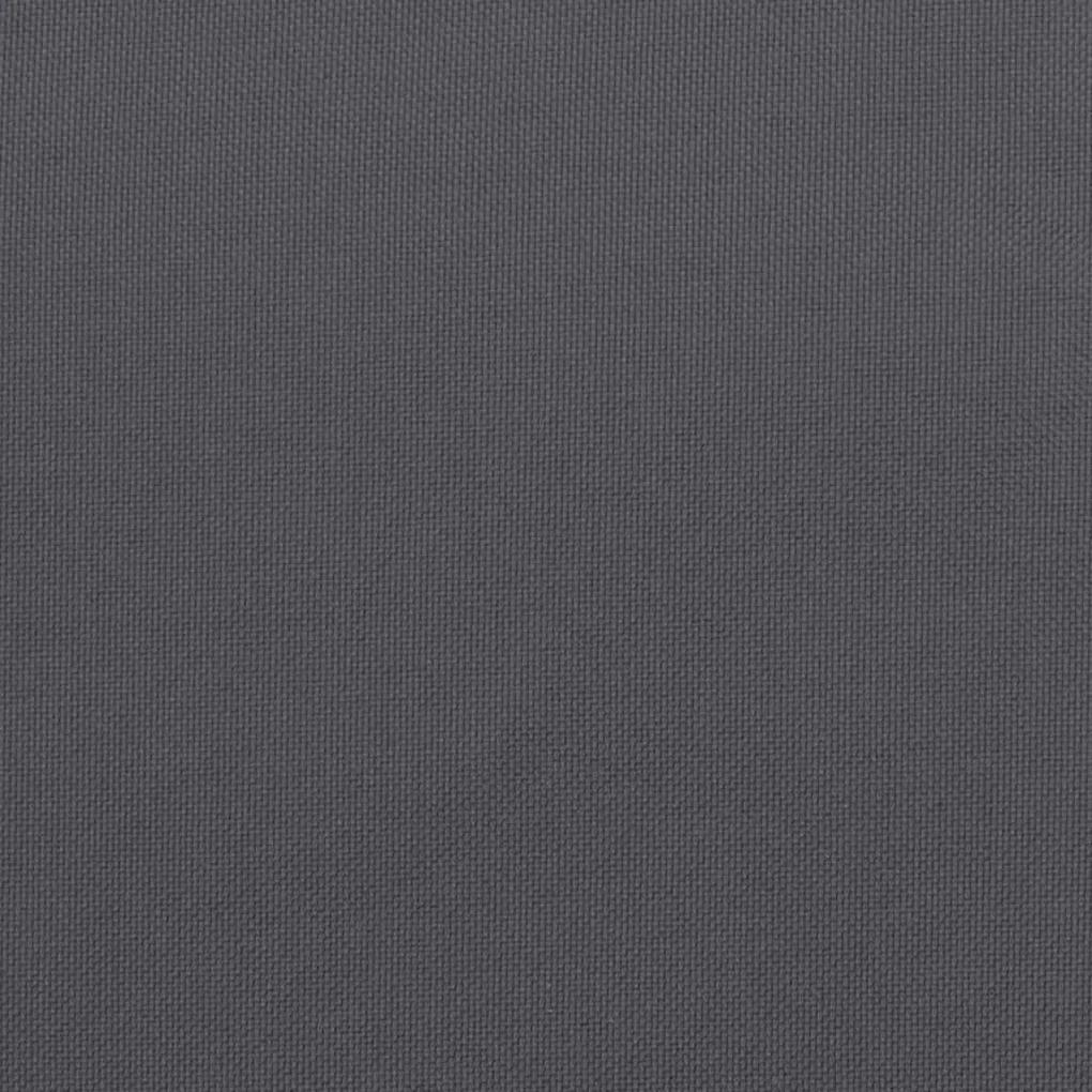 Μαξιλάρι Πάγκου Κήπου Ανθρακί 120x50x3 εκ. Ύφασμα Oxford - Ανθρακί