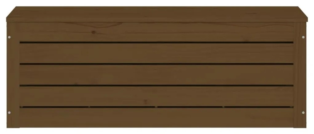 Κουτί Αποθήκευσης Καφέ Μελί 89x36,5x33 εκ. Μασίφ Ξύλο Πεύκου - Καφέ
