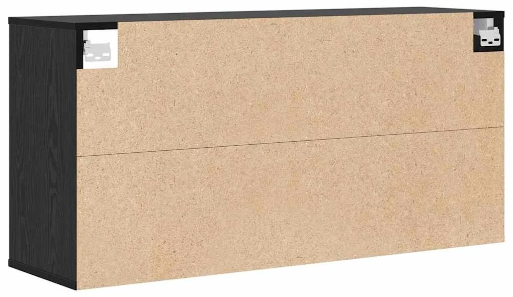 vidaXL Παπουτσοθήκη Μαύρη δρυς 103 x 30 x 51 εκ. Επεξεργασμένο ξύλο