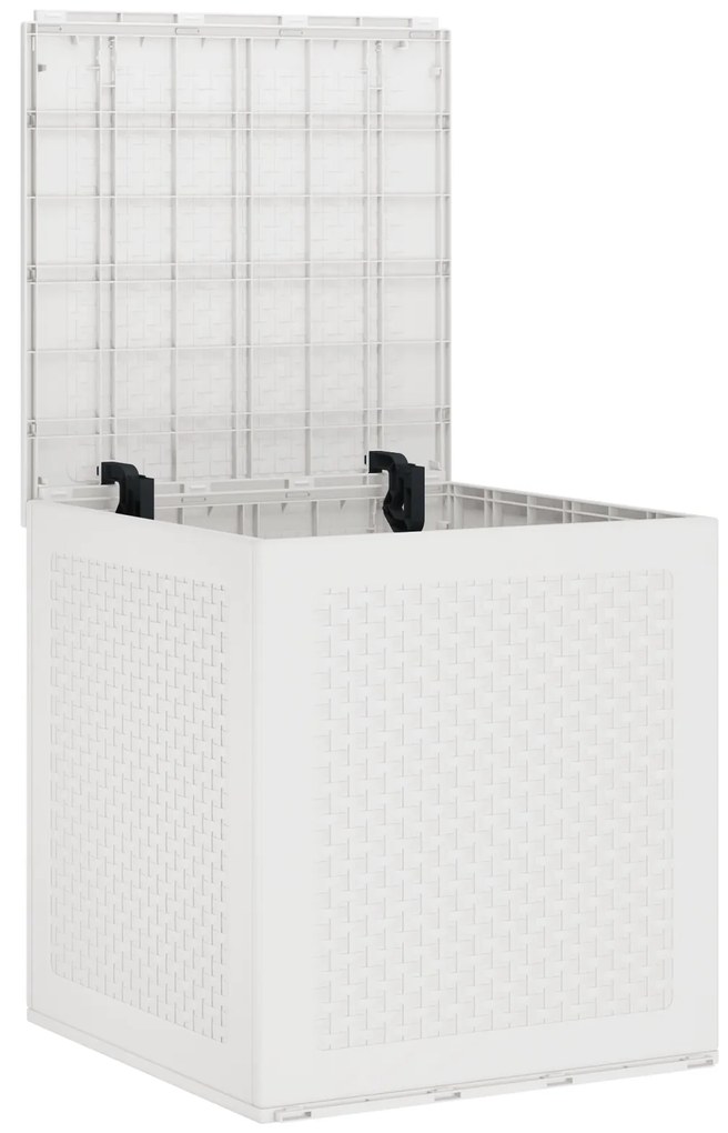 vidaXL Σακούλα Αποθήκευσης Κήπου Λευκή 55x53x57 εκ PP