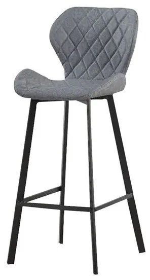 MARTIN ΓΚΡΙ ΥΦΑΣΜΑ/PU ΣΚΑΜΠΟ ΜΕΤΑΛΛΙΚΟ 46x48x105εκ. ΤΕΜΑΧΙΑ 2 43.1358.S