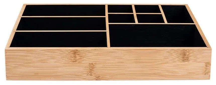 Θήκη Οργάνωσης 9 Θέσεων Bamboo 02-13127 33x21x9cm Natural-Black Estia Bamboo