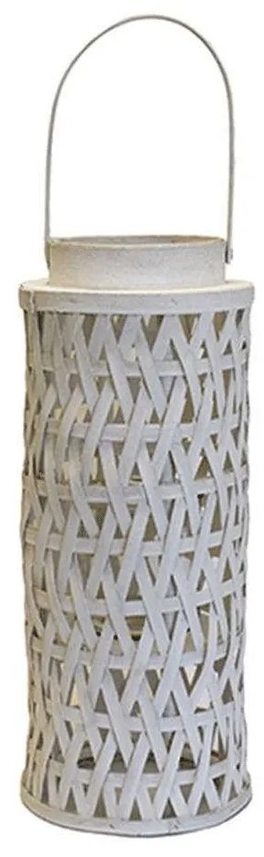 Φανάρι Ξύλινο 00.06.61054 17,5x41cm White Wood