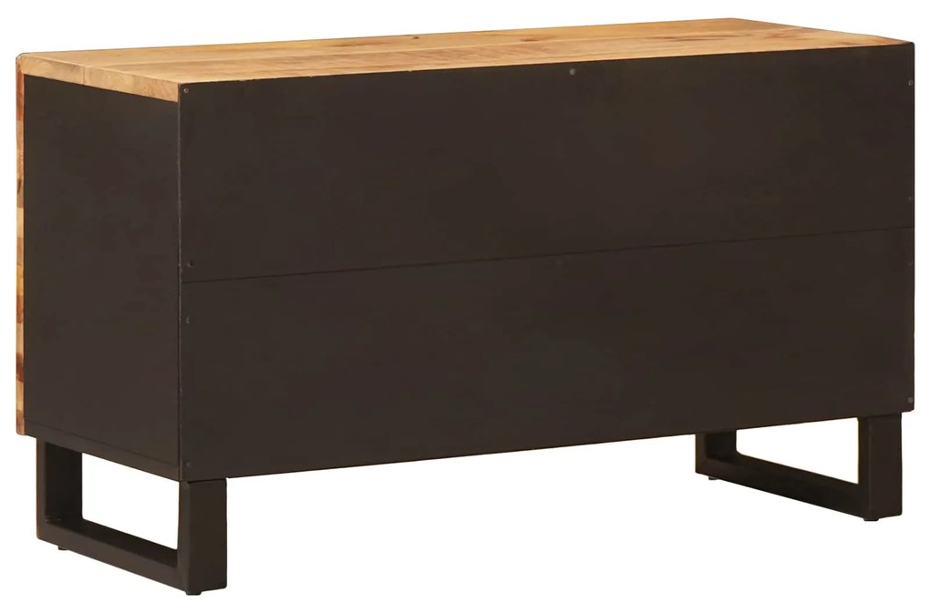 vidaXL Ντουλάπι TV με ράφι Καφέ 80 x 31,5 x 46 cm Στερεό ξύλο μάνγκο