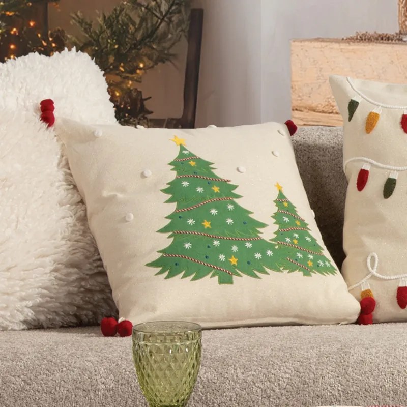 Χριστουγεννιάτικο Μαξιλάρι (45x45) Nef-Nef Homeware Happy Holiday Tree