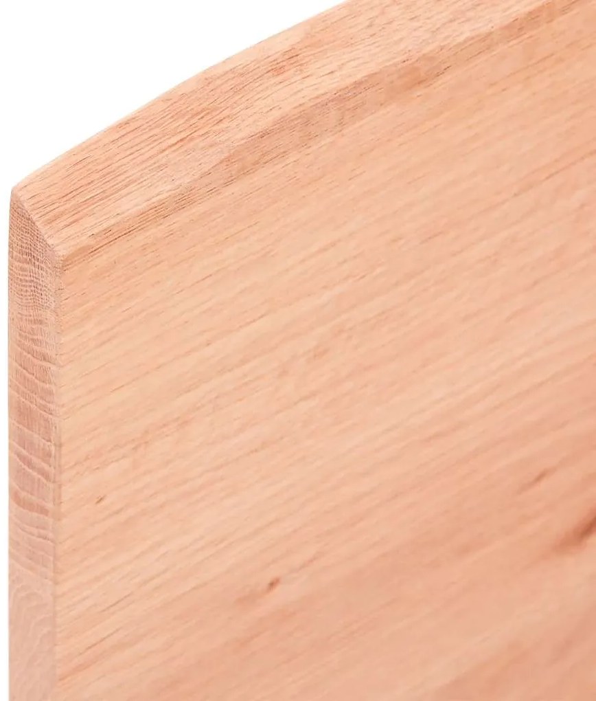 vidaXL Ράφι Τοίχου Ανοιχτό Καφέ 40x30x2 εκ. Επεξεργ. Μασίφ Ξύλο Δρυός
