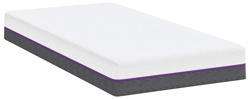 vidaXL Στρώμα Λευκό και Γκρι 80 x 160 cm Pěna