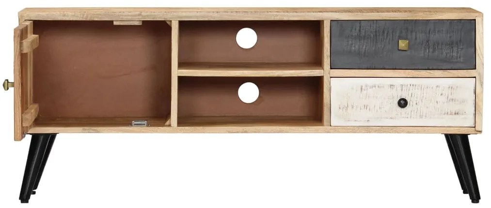 vidaXL Έπιπλο Τηλεόρασης 115 x 30 x 47 εκ. από Μασίφ Ξύλο Μάνγκο