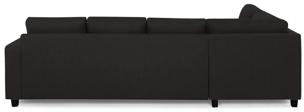 Γωνιακός Καναπές Scandinavian Choice C166, Ανθρακί, Μαύρο, 287x199x79cm, Πόδια: Πλαστική ύλη | Epipla1.gr