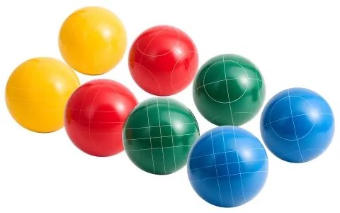 VEVOR Bocce Ball Set Bocce Ball Game Set 107 mm 8 Resin Balls 4 Colors for Beach