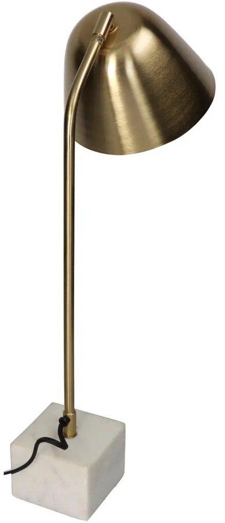 Επιτραπέζιο Φωτιστικό ArteLibre Λευκό Μάρμαρο 25x18x54cm