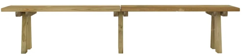 vidaXL Παγκάκι Κήπου 220 εκ. από Εμποτισμένο Μασίφ Ξύλο Πεύκου