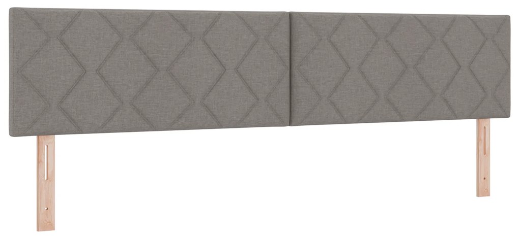 vidaXL Υφασμάτινο Κεφαλάρι Geometric με κεφαλάρι Taupe 200 cm ύφασμα