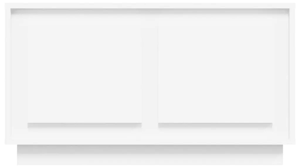 Έπιπλο Τηλεόρασης Λευκό 80 x 35 x 45 εκ. από Επεξεργασμένο Ξύλο - Λευκό