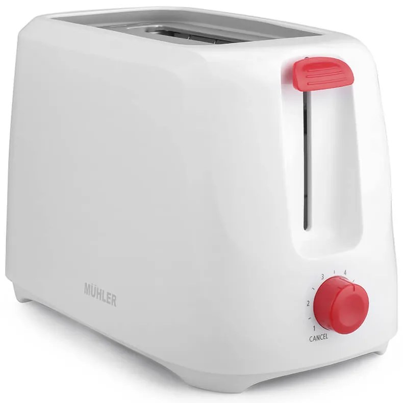 Muhler MT-969 Φρυγανιέρα 2 Θέσεων 800W Λευκή
