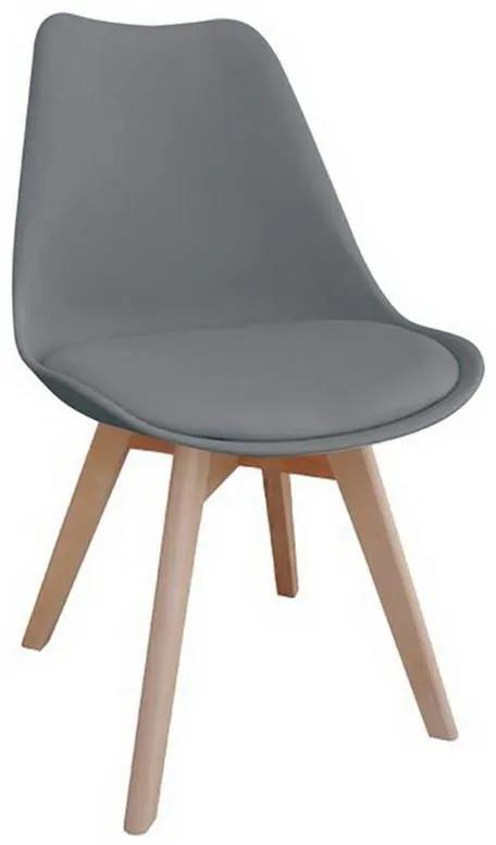 Καρέκλα Martin ΕΜ136,44 49x57x82cm Grey Σετ 4τμχ Ξύλο,Πολυπροπυλένιο