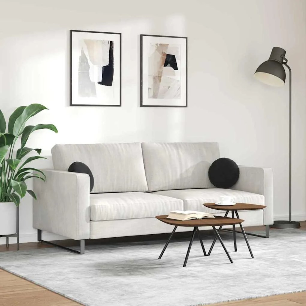 vidaXL Μαξιλάρια καθισμάτων 2 pcs Μαύρο Ø 40 x 13 εκ. Βελούδο