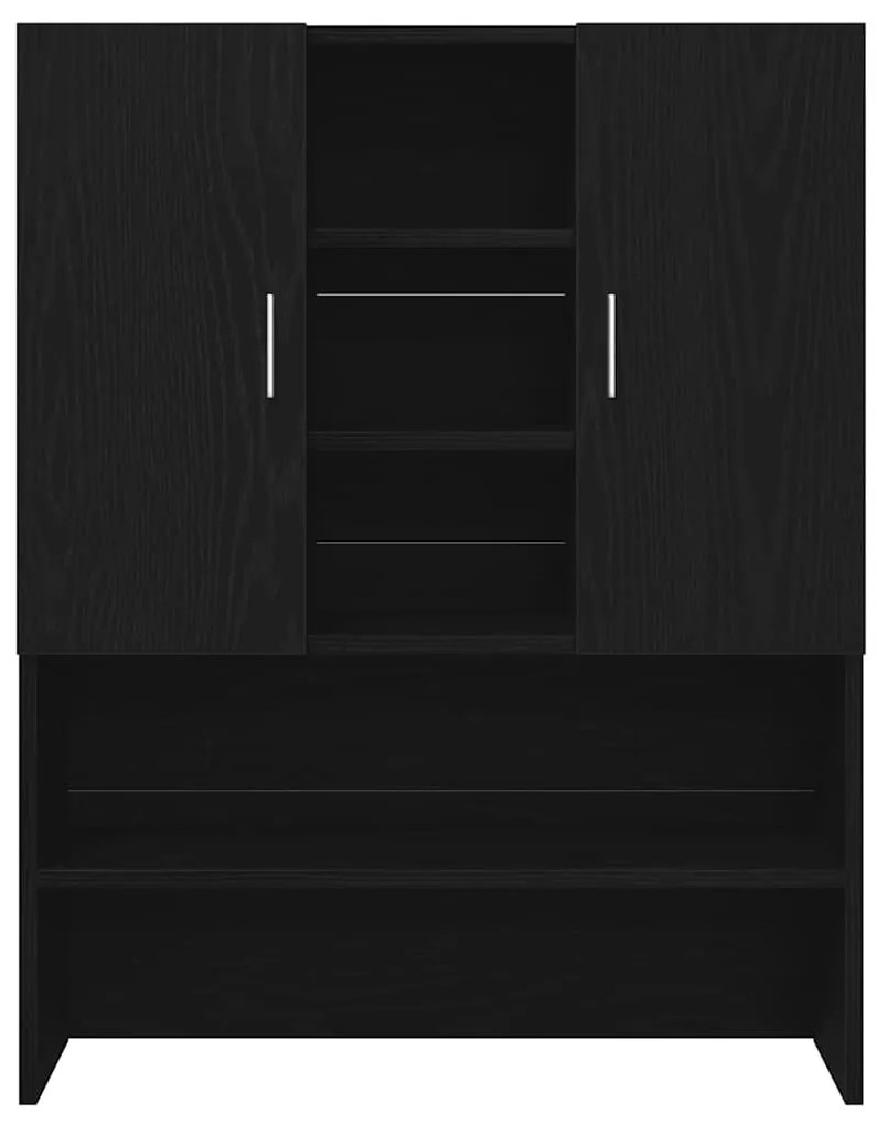 vidaXL Ντουλάπι Πλυντηρίου Μαύρη Δρυς 70,5 x 25,5 x 90 εκ.