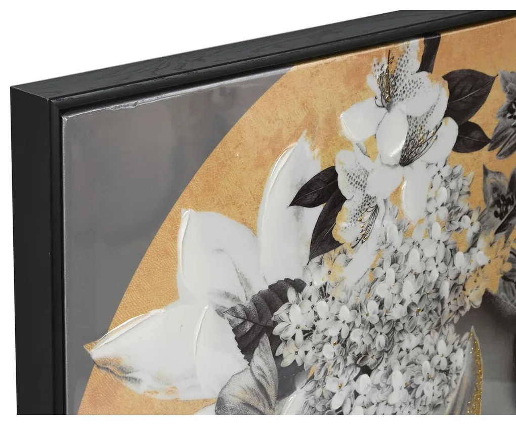 Πίνακας Home ESPRIT Blomster Σύγχρονη 100 x 3,5 x 100 cm (x2)